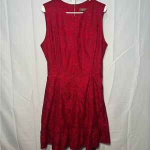 Melonie T Women’s Elegant Red Sleeveless Dress Size 18